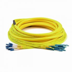 30M LC UPC to LC UPC 9/125 Single Mode 24 Fiber MultiFiber PreTerminated Cable 2.0mm PVC Jacket