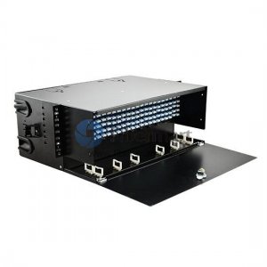 288端口加载 LC FAP 4RU 机架安装光纤外壳 Panduit FRME4 兼容