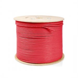 100m (328ft) Spool Cat5e Unshielded(UTP) Solid PVC Bulk Ethernet CableRed