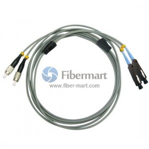 FC/UPC to MU/UPC Duplex Multimode 62.5/125 OM1 Armored Patch Cable