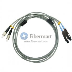 FC/UPC to MU/UPC Simplex Multimode 50/125 OM2 Armored Patch Cable