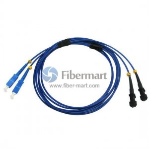 SC/UPC to MTRJ/UPC Duplex Singlemode 9/125 Armored Patch Cable