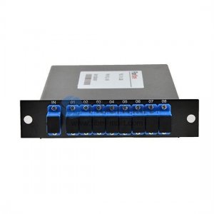 1x8 Fiber PLC Splitter with Standard LGX Metal Box