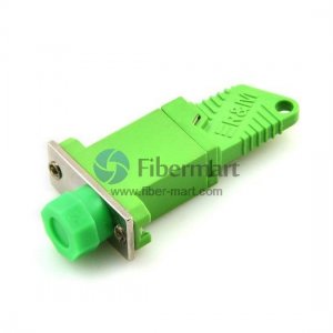 E2000/APC转FC/APC单模单工塑料光纤适配器