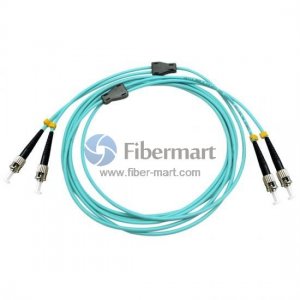ST/UPC to ST/UPC Duplex OM3 50/125 Multimode Armored Patch Cable