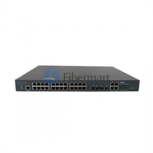 Ethernet POE Switch with 24 100M ports and 4 gigabit ports
