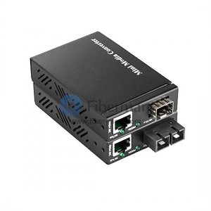 1000M SFP to RJ45 External Power Supply Mini Gigabit Media Converter