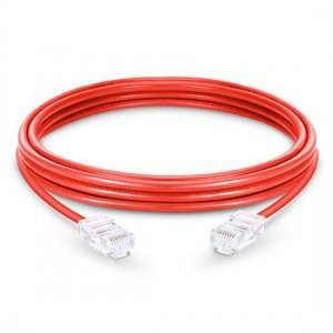 Cat5e Nonbooted Unshielded (UTP) Ethernet Network Patch Cable, Red PVC, 10m (32.81ft)