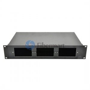 Customized Empty 2RU Rack Chassis to hold 3 Pieces standard size 2U LGX Cassette