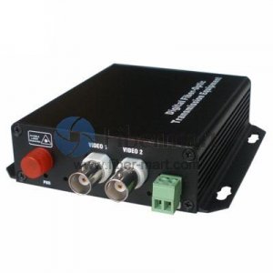 2 Channel Video & 4 Simplex Forward Audio to Fiber SM 20km Optic Video Multiplexer