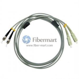 SC/UPC to ST/UPC Duplex Multimode 50/125 OM2 Armored Patch Cable