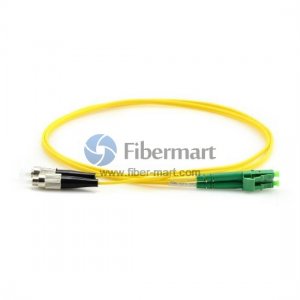 FC/UPC to LC/APC Singlemode 9/125 Duplex Fiber Patch Cable
