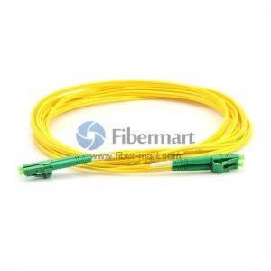 LC/APC to LC/APC Singlemode 9/125 Duplex Fiber Patch Cable