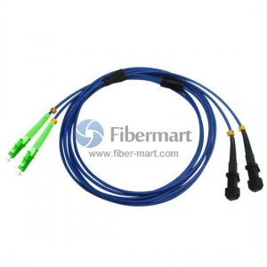LC/APC to MTRJ/UPC Duplex Singlemode 9/125 Armored Patch Cable