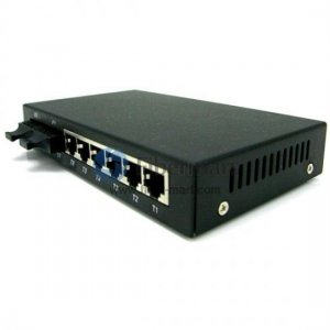 A Pair of BIDI WDM Single Fiber 10/100M 1310/1550 20km two Fiber Ports Ethernet Media Converter