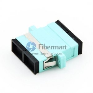SC/UPC to SC/UPC OM3 Duplex Plastic Fiber Adapter