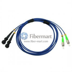 FC/APC to MTRJ/UPC Duplex Singlemode 9/125 Armored Patch Cable