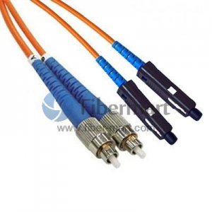FC/UPC-MU/UPC Duplex Multimode 100/140um 3.0mm Fiber Patch Cable
