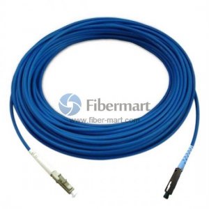 LC/UPC to MU/UPC Simplex Singlemode 9/125 Armored Patch Cable