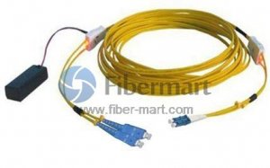 SC-LC Duplex Single-mode (9/125) Tracer fiber patch cord