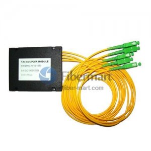 2x4 FBT Singlemode Dual Window Fiber Splitter with ABS Box