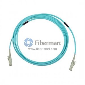 E2000/UPC to E2000/UPC Simplex OM3 50/125 Multimode Armored Patch Cable