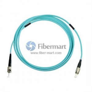 FC-ST Simplex OM4 50/125 Multimode Armored Fiber Patch Cable