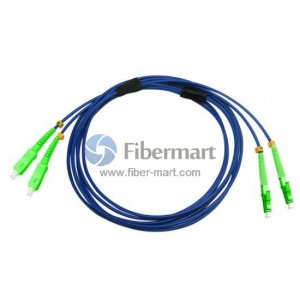 LC/APC to SC/APC Duplex Singlemode 9/125 Armored Patch Cable