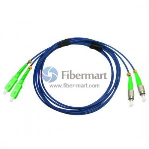 SC/APC to FC/APC Duplex Singlemode 9/125 Armored Patch Cable