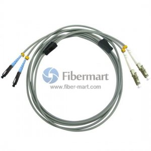 LC/UPC to MU/UPC Duplex Multimode 62.5/125 OM1 Armored Patch Cable
