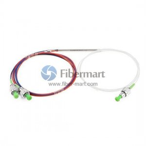 1x2 Polarization Maintaining PM980 FBT Coupler Splitter 1064nm 1m length 50/50 LC/APC Slow Axis working