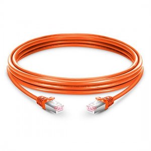 Cat5e Snagless Shielded (FTP) Ethernet Network Patch Cable, Orange PVC, 10m (32.81ft)