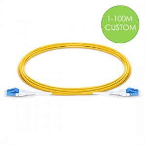 LC UPC to LC UPC Duplex 3.0mm SMF Uniboot Fiber Patch Cable Custom Length