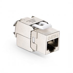 Cat6a RJ45 (8P8C) 屏蔽型免工具Keystone模块