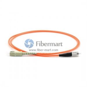 FC-SC Simplex OM1 62.5/125 Multimode Fiber Patch Cable