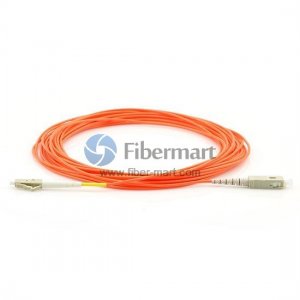 LC-SC Simplex OM1 62.5/125 Multimode Fiber Patch Cable