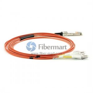 3米（9.8 ft）40GBASE QSFP+ 转 LC/SC/ST/FC 连接头(8) 分支有源光缆