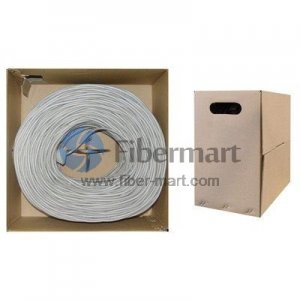 305m Bulk Cat6A 600MHz Cable SFTP Plenum Jacket Gray