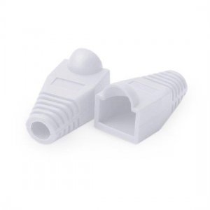 RJ45 Snagless Boot Cover 6.0mm OD White, 50/Pack