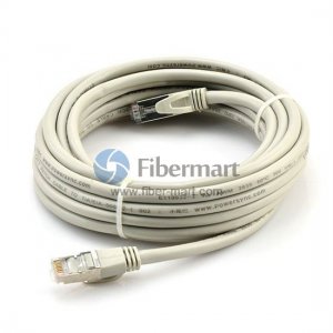 Cat7 SFTP Golden shield RJ45 connection Network jumpers 2m White