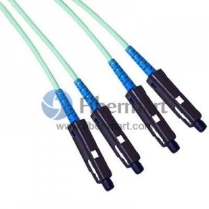 MU-MU Duplex OM3 50/125 Multimode Fiber Patch Cable