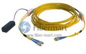 FC-FC Duplex Single-mode (9/125) Tracer fiber patch cord