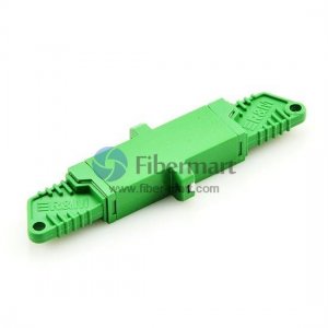 E2000 to E2000 APC Singlemode Plastic E2000 Fiber Adapter