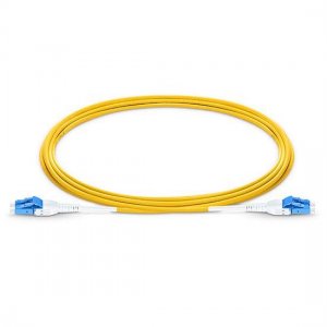 20M LC UPC to LC UPC Duplex 3.0mm LSZH Jacket SMF Uniboot Fiber Patch Cable