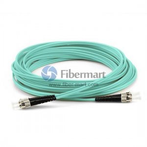 ST-ST Duplex OM3 50/125 Multimode Fiber Patch Cable