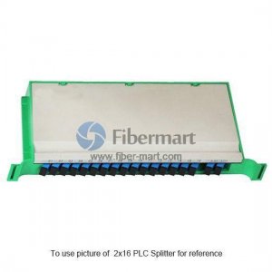 2x64 Fiber PLC Splitter Tray
