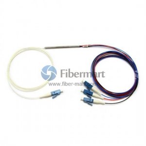 1x3 FBT Splitter OM3 Single Window 900μm Fiber Splitter