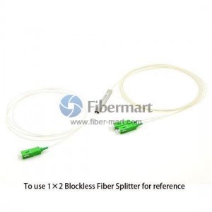 1x2保偏光纤钢管PLC分路器慢轴