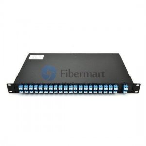 40 channels Duplex DWDM AAWG Mux Demux 5.5dB Insertion Loss