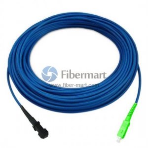 SC/APC to MTRJ/UPC Simplex Singlemode 9/125 Armored Patch Cable
